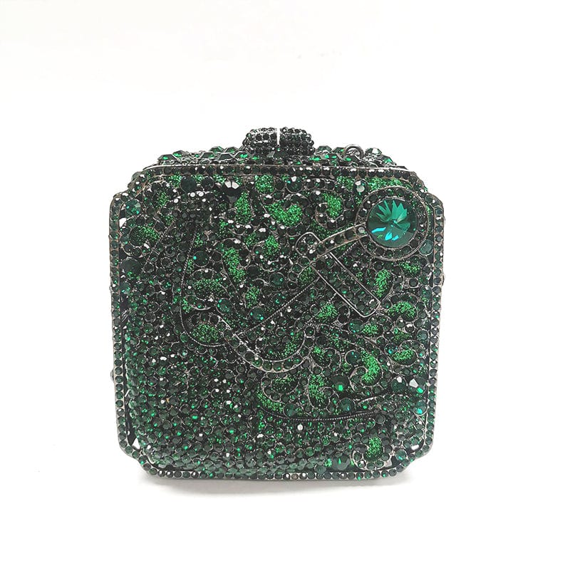 Wholesale Bridal Wedding Ladies Party Clutch Purse Hollow Out Good Quality Small Square Boutique Crystal Clutches