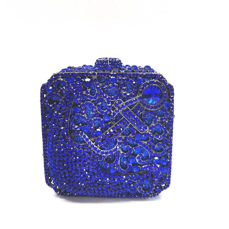 Wholesale Bridal Wedding Ladies Party Clutch Purse Hollow Out Good Quality Small Square Boutique Crystal Clutches