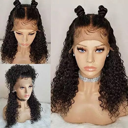 wholesale burmese curly virgin hair for women 100% brazilian virgin lace curly frontal wig with Baby hair