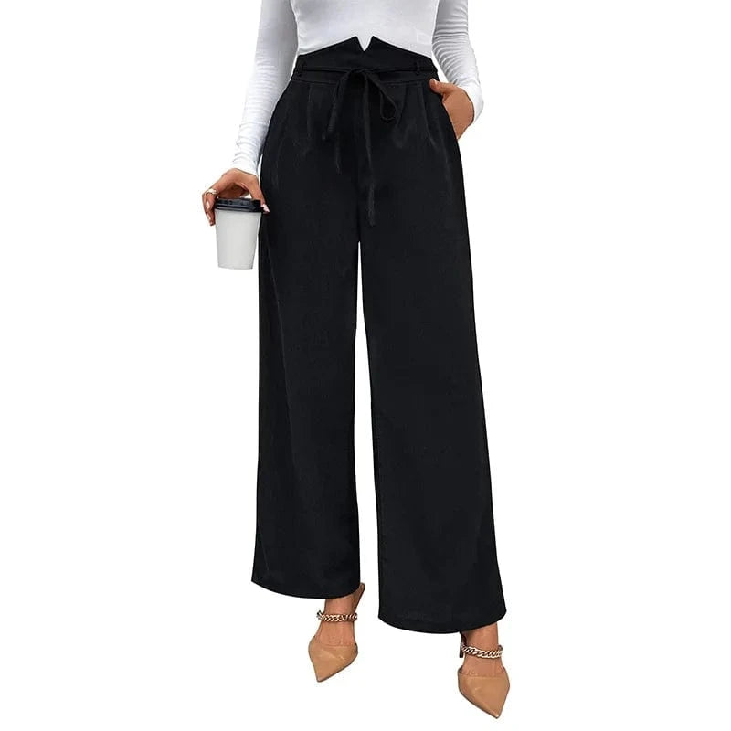 Wholesale Casual Women Long Trosers Wide-Legged Loose Pants