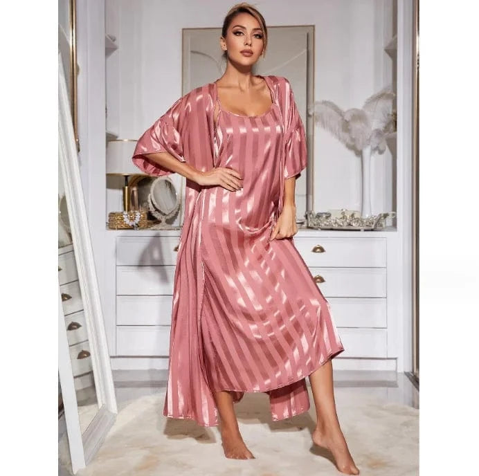Wholesale Cheap Stain Custom Plus Size 4xl Lounge Wear Pajama Women's Sleepwear Night Gown