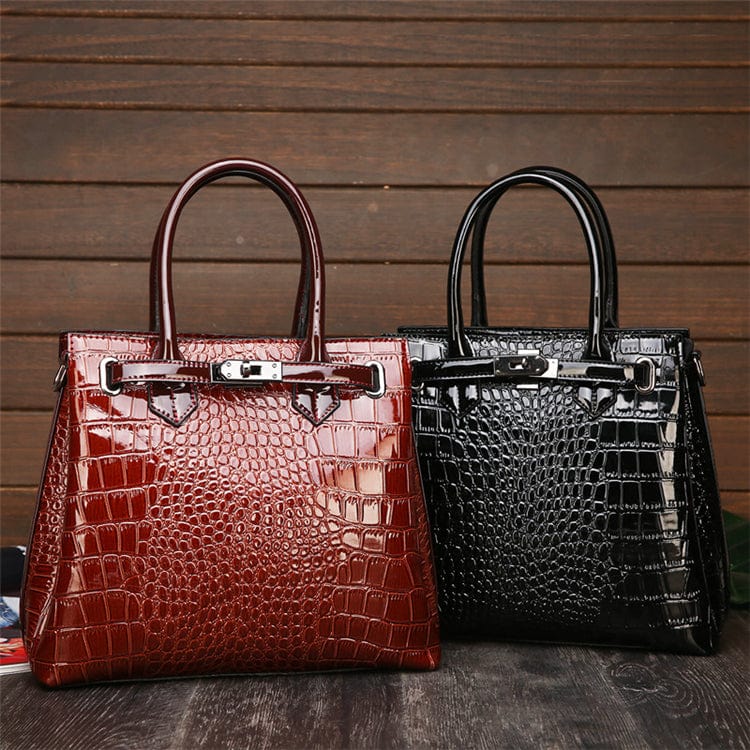 wholesale croc embossed leather luxury bags women handbags