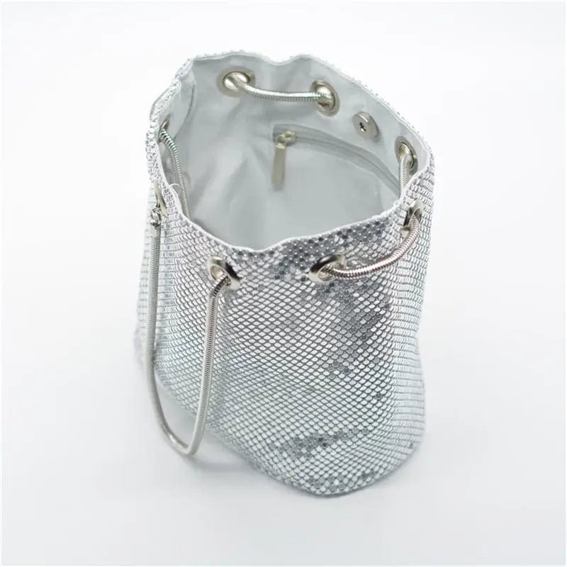 Wholesale Cross Body Bag Aluminum Evening Clutch Bag Party Prom Wedding Shoulder Purse Metallic Shiny Scale Tote Bag