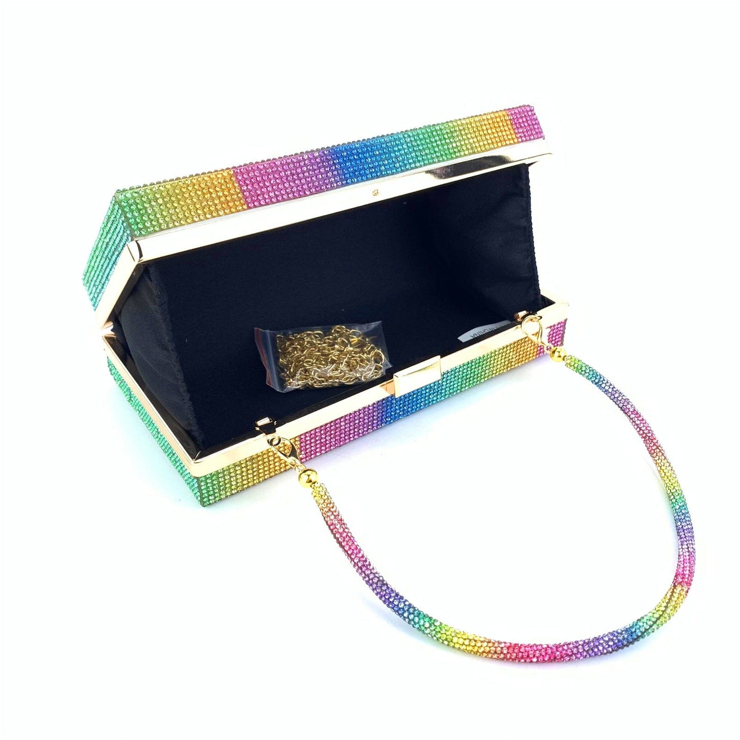 Wholesale Custom Lady Elegant Evening Bag Luxury Women Popular Rainbow Party evening handbags for women