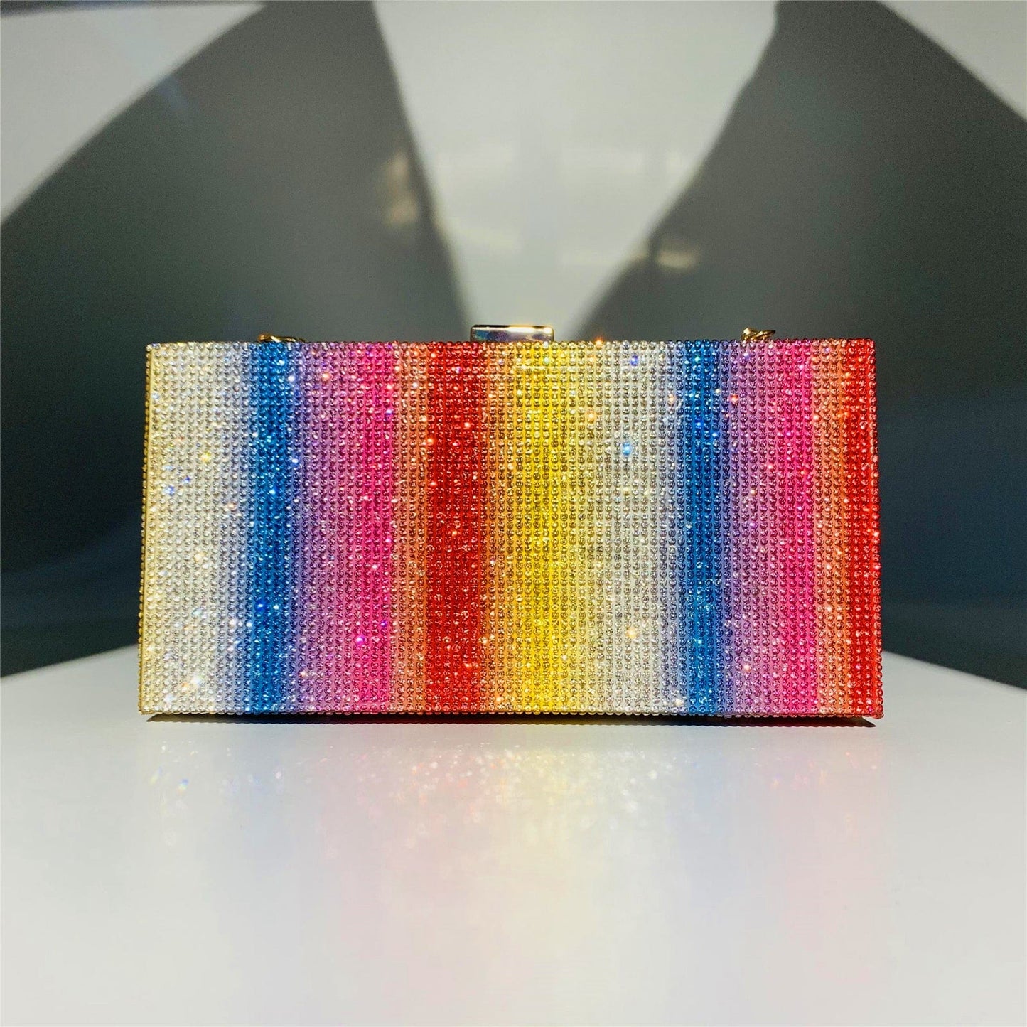 Wholesale Custom Lady Elegant Evening Bag Luxury Women Popular Rainbow Party evening handbags for women