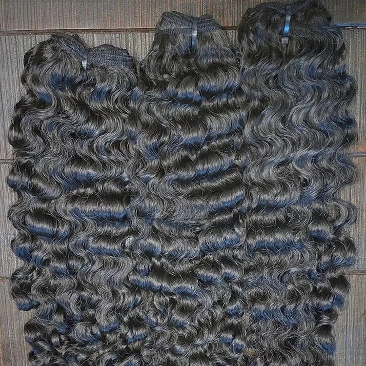Wholesale cuticle aligned hair raw vietnamese Burmese Curly Hair Bundle Raw one donor raw hair bundles