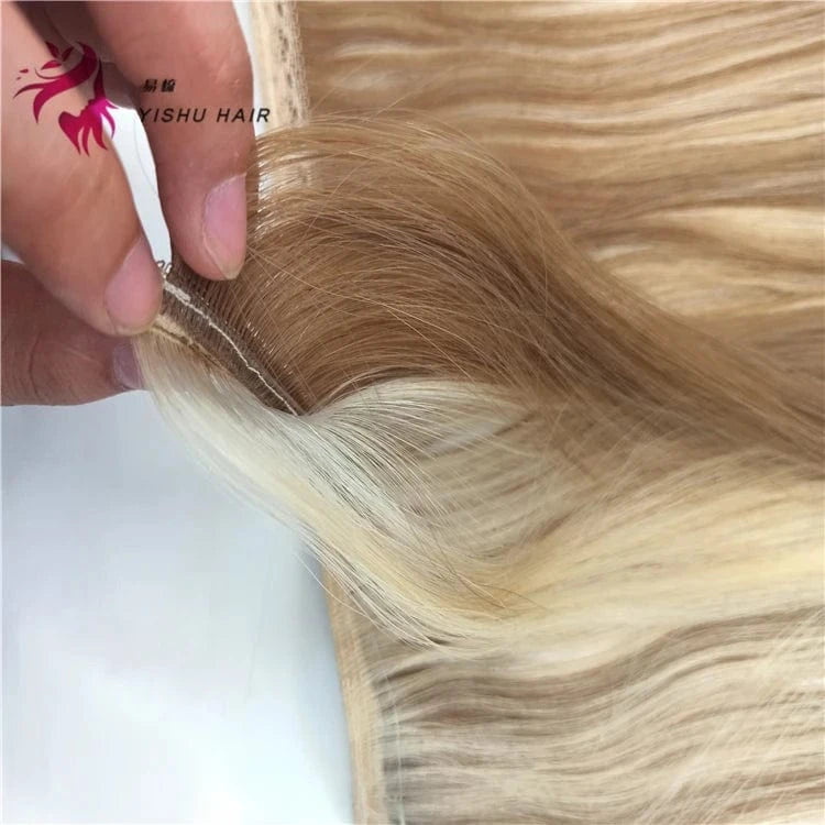 Wholesale Double Drawn 100% Human Hair Extensions, Invisible Tape In Hair Extensions Human Remy Skin Weft Tape Hair Extensions