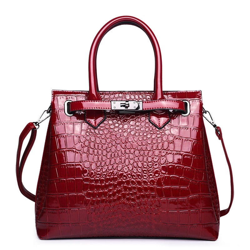 Wholesale Elegance Stylish Snake Embossed Luxury Purse Sling Messenger Bag Crocodile PU Leather Tote Bag Ladies Women's Handbags