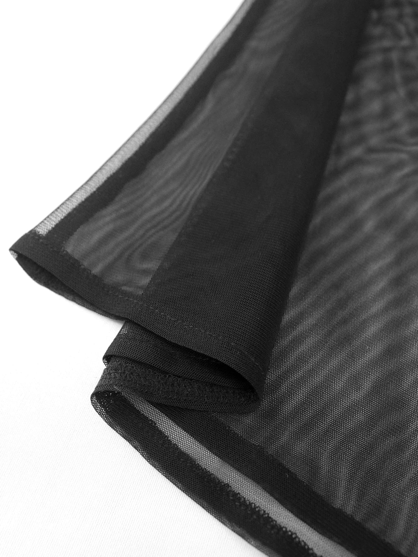 Wholesale Factory Customize V Neck Sexy See Through Mesh Women Blouses