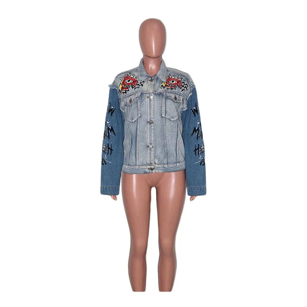 Wholesale Fall Plus Size Jackets Long Coat For Ladies Winter Jean Women's Jackets Girls Denim Jacket Woman Women's Coats