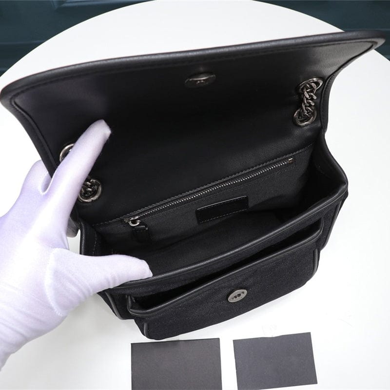Wholesale fashion brand genuine leather bags luxury high quality chain handbags