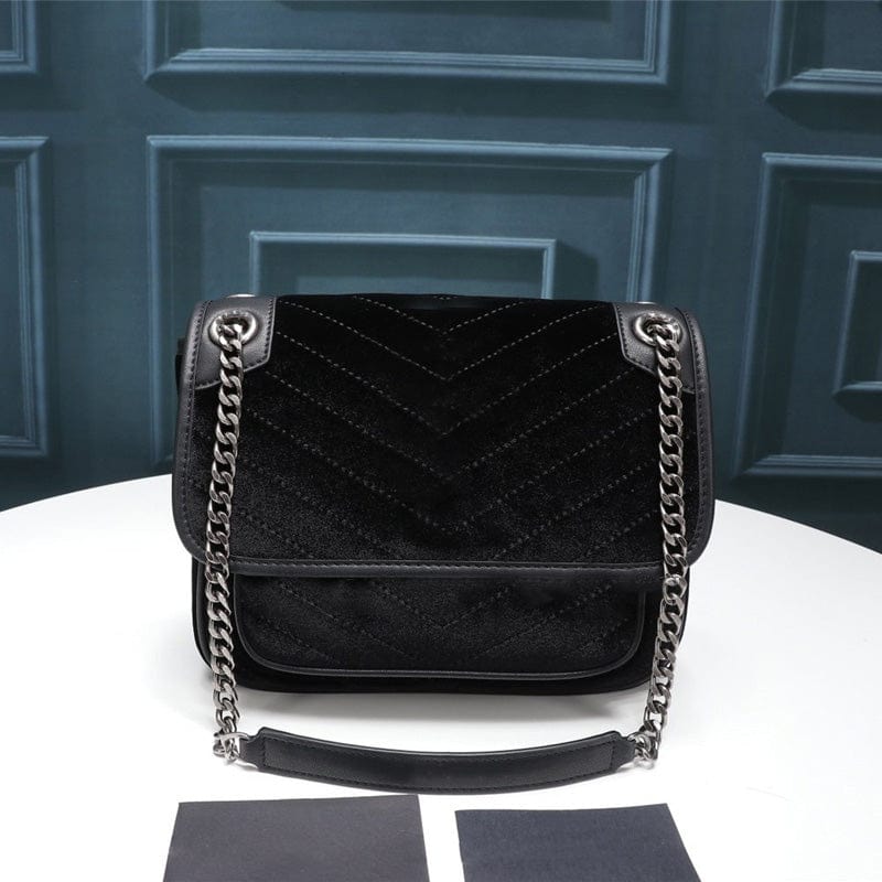 Wholesale fashion brand genuine leather bags luxury high quality chain handbags