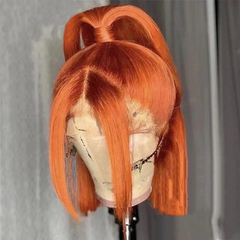 Wholesale Ginger Color Loose Wave Wig Cuticle Aligned Unprocessed Human Hair Transparent HD Lace Front Wigs