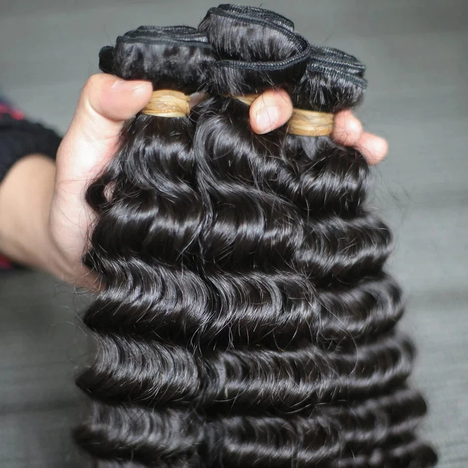Wholesale Grade 9A deep curl human hair extension virgin human hair virgin Peruvian deep wave