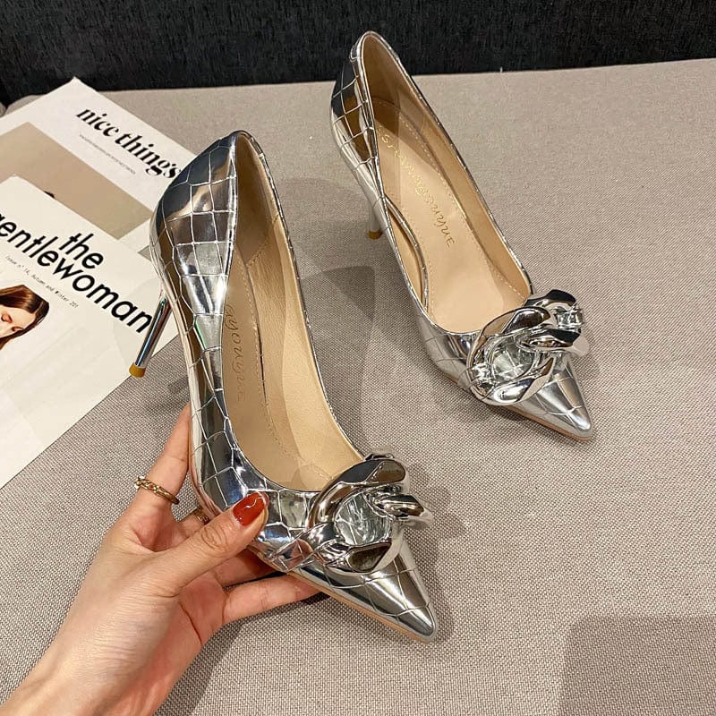 Wholesale High Quality Sexy Lady High Heel Shoes Simple Style Evening Party Women Dress Shoes Heels
