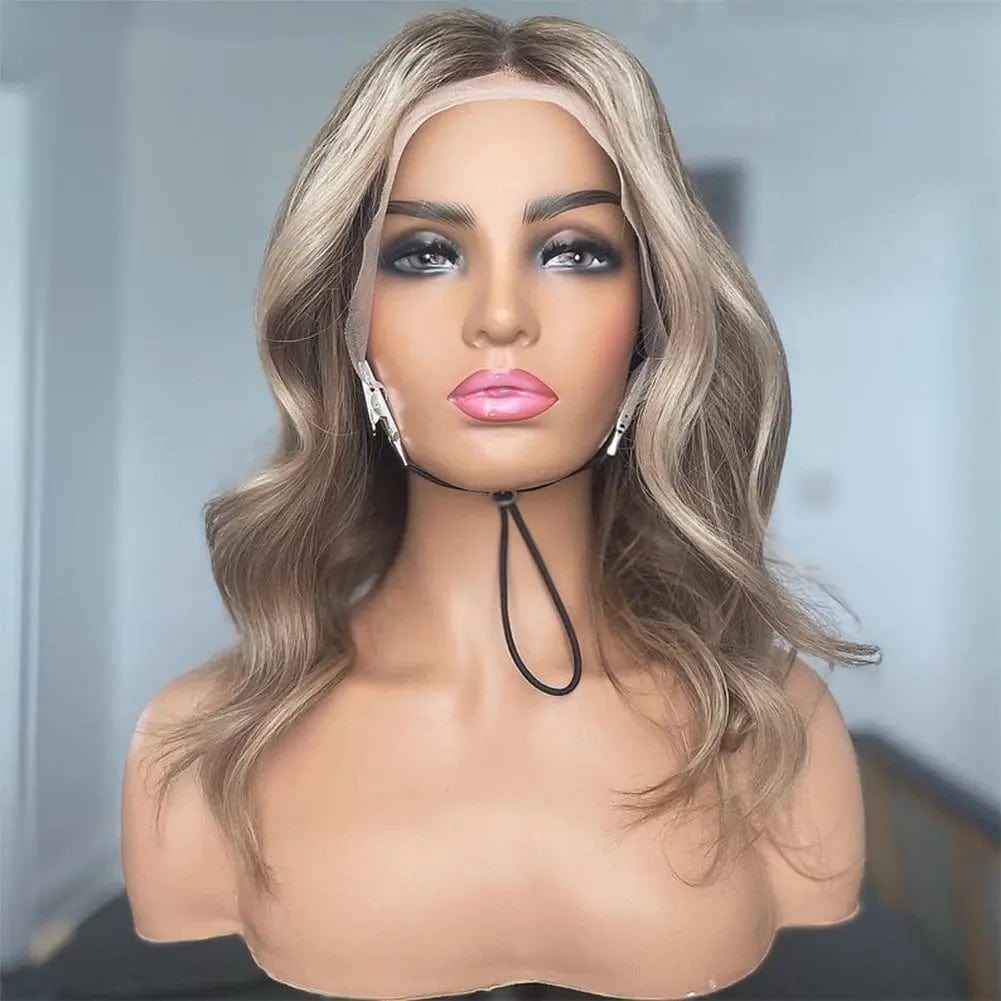 Wholesale Highlight Blonde Color Italien Wave European Human Hair 13*4 Lace Front Wigs for Black Women