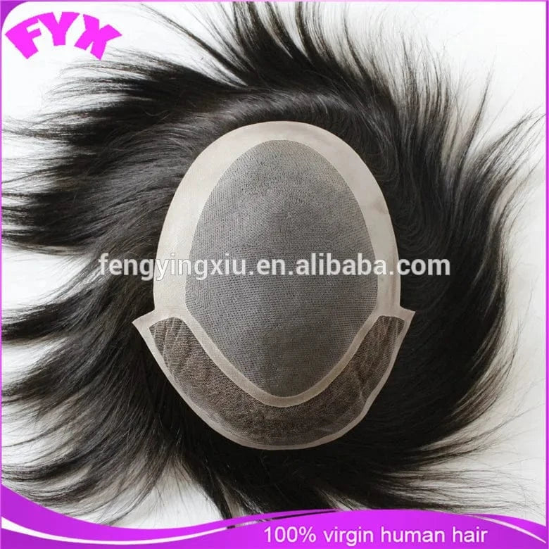 Wholesale kinky curly human hair men wig hair piece for black men personal customized