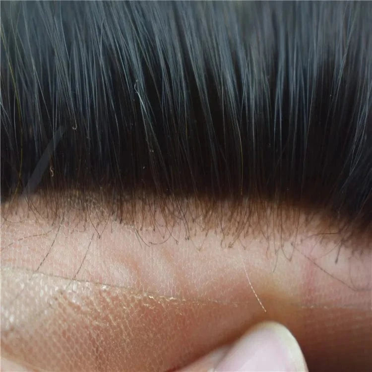 Wholesale kinky curly human hair men wig hair piece for black men personal customized
