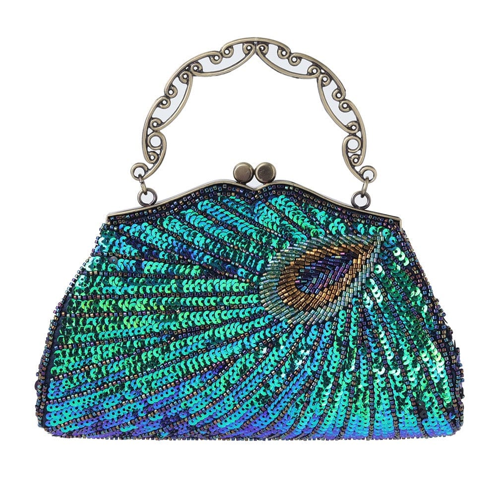 Wholesale Ladies Embroidered Clutch Vintage Handmade Beaded Sequin Clutch Bags Fashion Women Tote Handbag Stone Clutch Bags