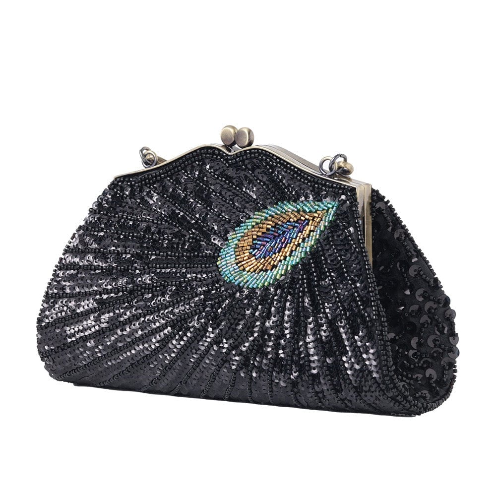 Wholesale Ladies Embroidered Clutch Vintage Handmade Beaded Sequin Clutch Bags Fashion Women Tote Handbag Stone Clutch Bags