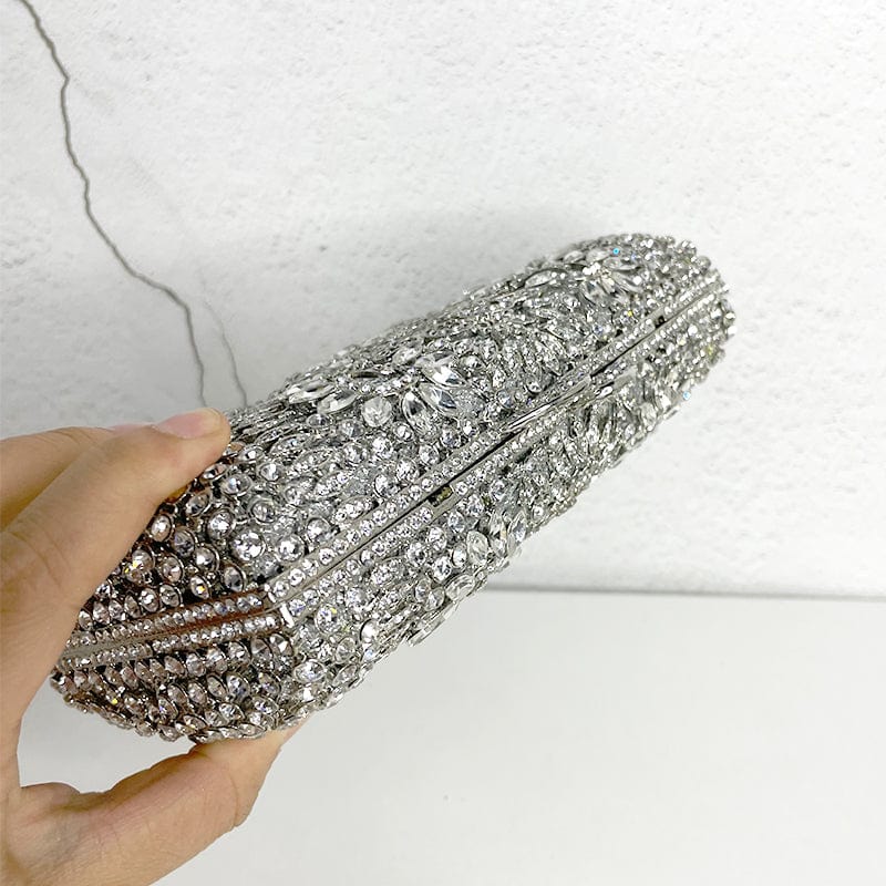 Wholesale Ladies Fancy High Quality Rhinestones Crystal Clutch Purse Evening Handbag Wedding Bags Party Crystal Bag