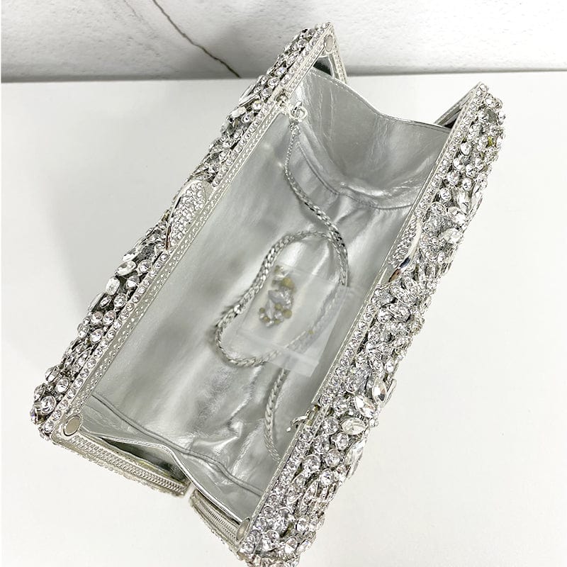Wholesale Ladies Fancy High Quality Rhinestones Crystal Clutch Purse Evening Handbag Wedding Bags Party Crystal Bag