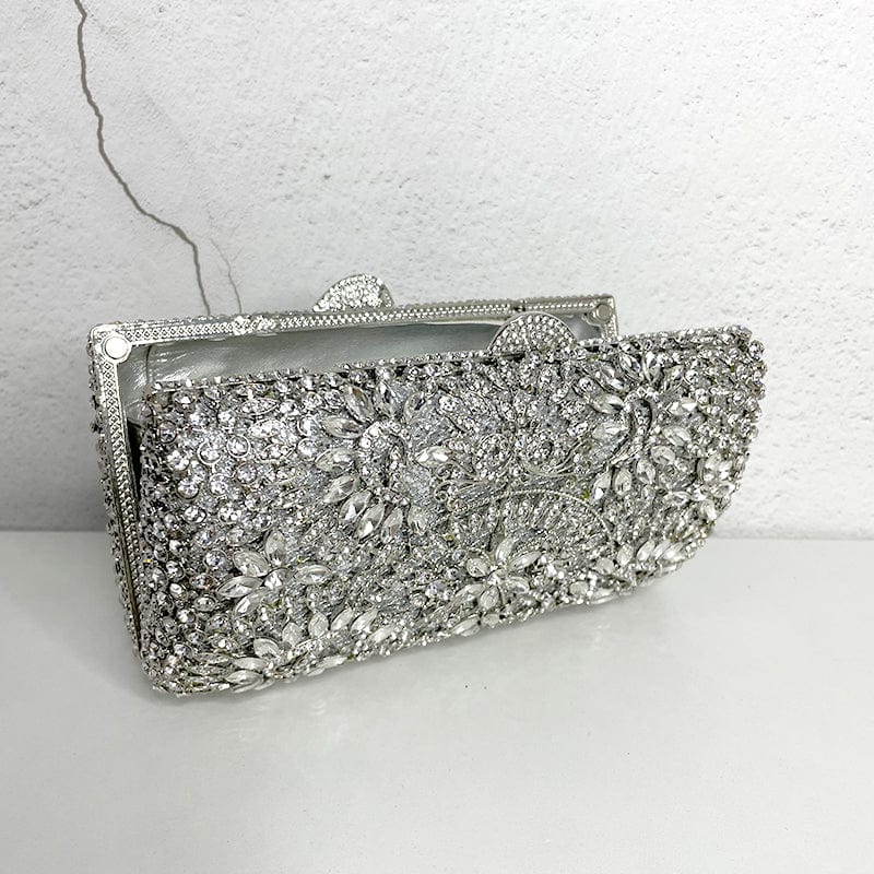Wholesale Ladies Fancy High Quality Rhinestones Crystal Clutch Purse Evening Handbag Wedding Bags Party Crystal Bag