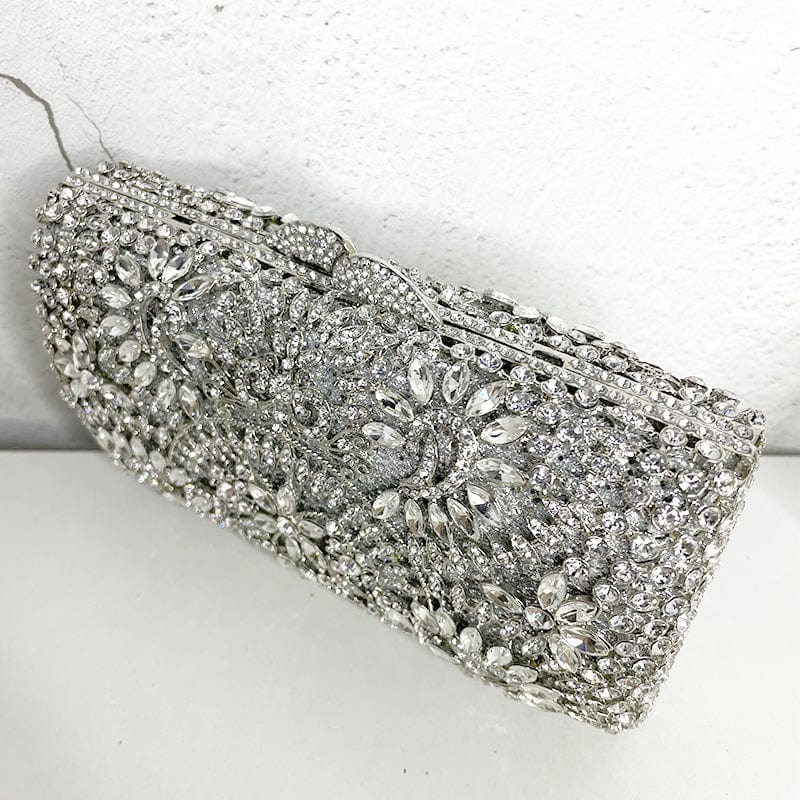 Wholesale Ladies Fancy High Quality Rhinestones Crystal Clutch Purse Evening Handbag Wedding Bags Party Crystal Bag
