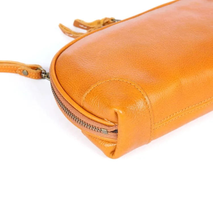 Wholesale Leather Handbag For Women Horizontal Soft Genuine Cowhide Leather Vintage Style Shoulder Bag