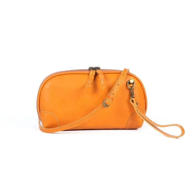 Wholesale Leather Handbag For Women Horizontal Soft Genuine Cowhide Leather Vintage Style Shoulder Bag