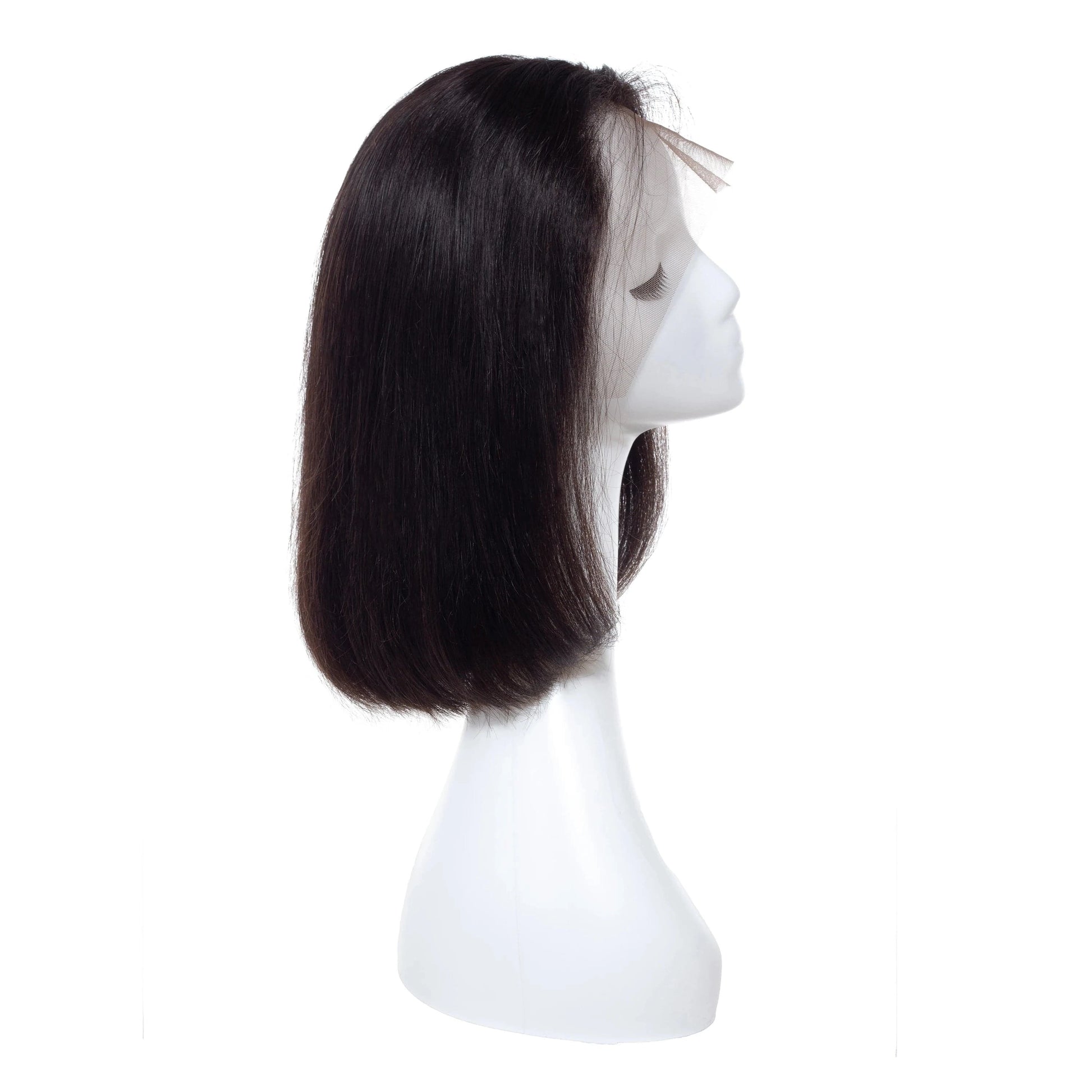Wholesale  Light Brown Bob Wig Peruvian Human Hair Lace Front Wig Perruque Cheveux Humain
