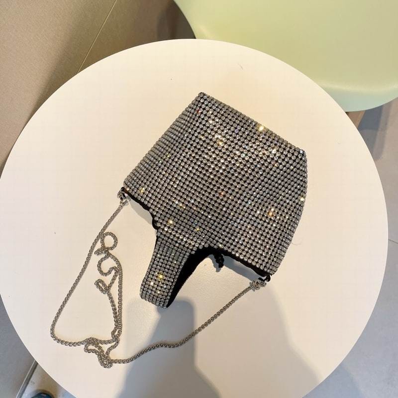 Wholesale Luxury Handbags for Women Fashion Cross Body Purses Trendy Rhinestones Bucket Clutch Bag Female Shoulder Tote Bag