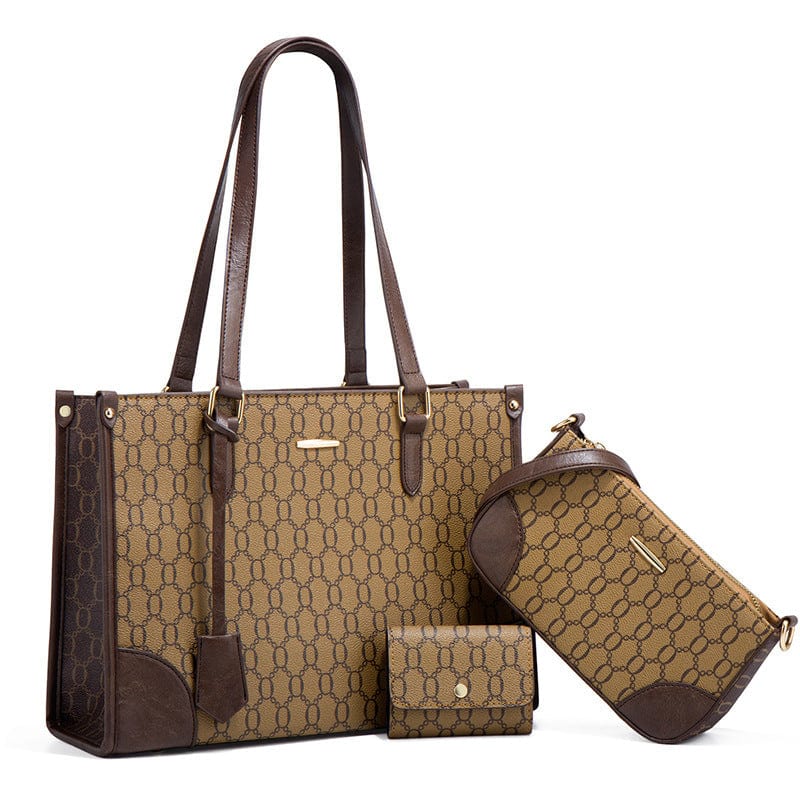 Wholesale Luxury Purses For Women Ladies 2022 Vegan Genuine Leather Handbags Matching Purse Set Bulk Of Women And Purse Tote Set