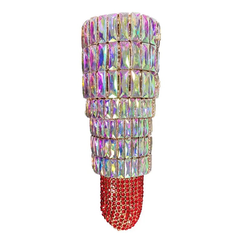 Wholesale New Arrival Lipstick Rhinestone Bag Crystal Clutch Evening Handbags Luxury Wedding Diamond Clutch Bags Lipstick Purse