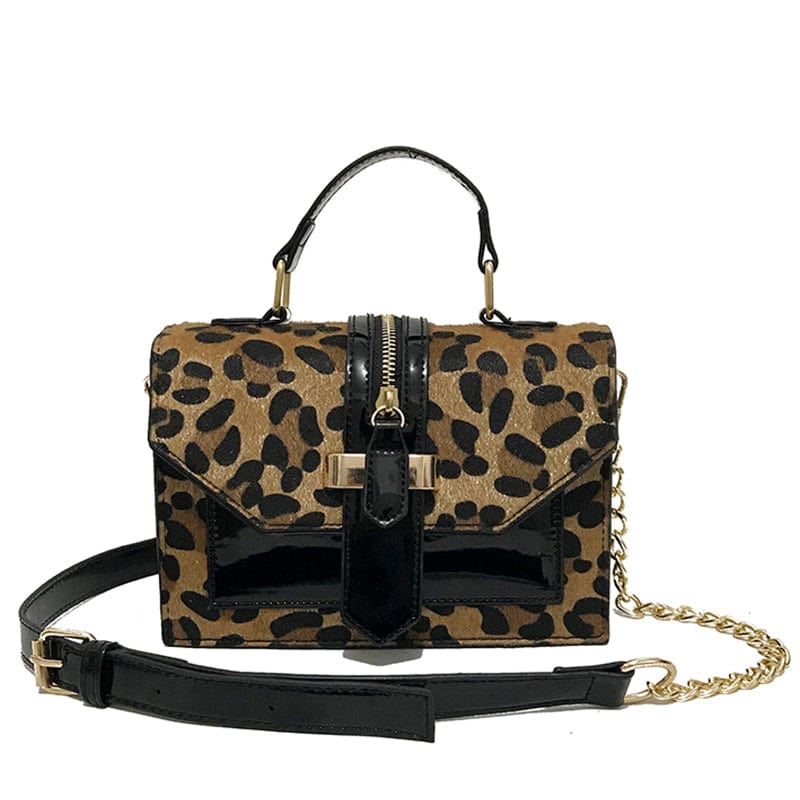 Wholesale New Arrivals Fashion Leopard Pattern Chain Shoulder Small Leather Handbags for Women