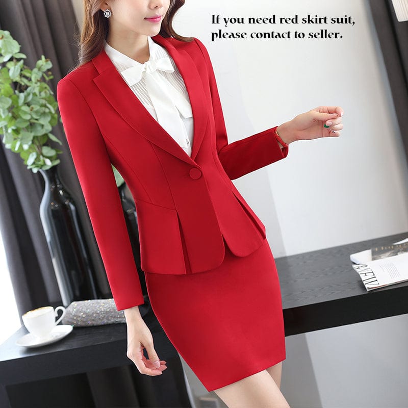 Wholesale OEM 2 Pieces Set Women Business Suits Formal Office Lady Uniform Design Gray pant Suit Women Work Wear Blazer Trouser