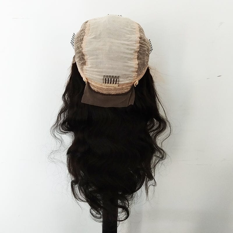 Wholesale Pre Plucked Swiss HD Lace Hair Wig Cuticle Aligned Body Wave Lace Frontal Wig for Women