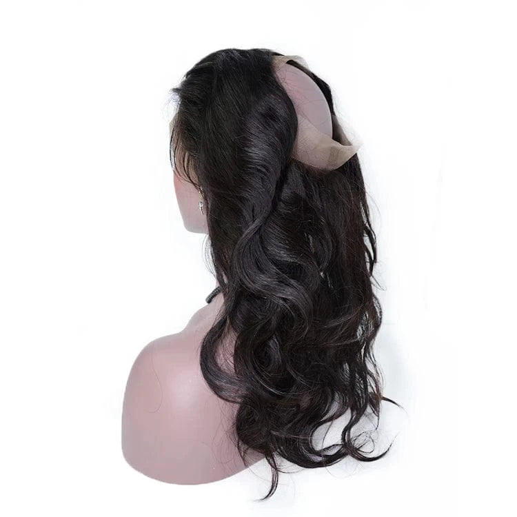 Wholesale Price Lace Frontal Brazilian Hair 360 Cheap Lace Frontal Body Wave Virgin Human Hair Swiss HD 360 Lace Frontal Closure