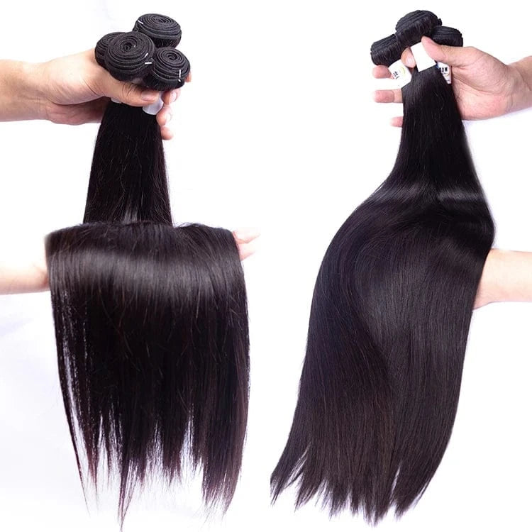 Wholesale Price Peruvian Cuticle Aligned Raw Virgin Human Hair Weave Thick Remy 26 Inch Silky Straight Hair Bundle