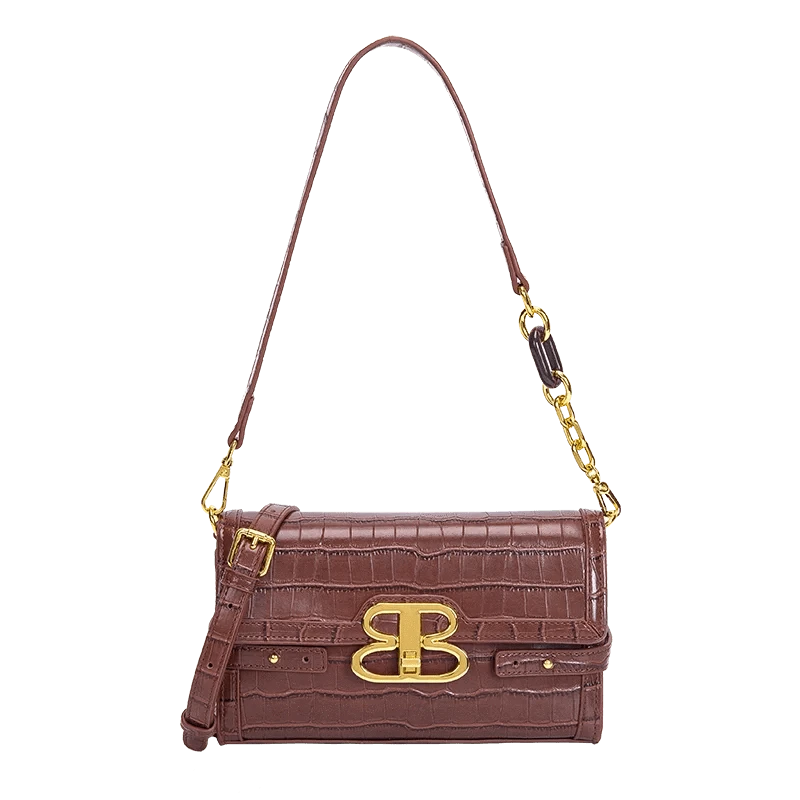 Wholesale price punk handbag custom small crossbody bag pu leather crocodile new latetest handbags 2023