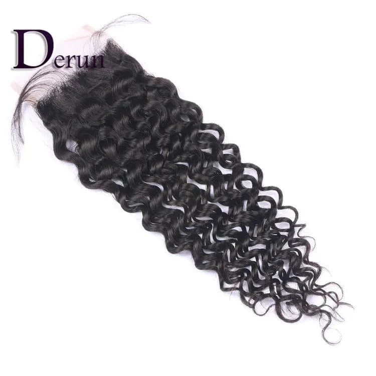 Wholesale Price Raw Virgin Human Curly hair Can be Dyed Bleached 4*4 HD swiss Lace Closure