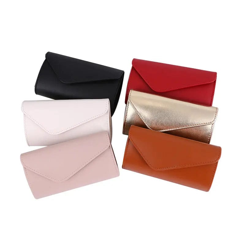 Wholesale PU Leather Clutch Latest Design Simple Fashion One-shoulder Chain Purse Envelope Ladies Purse Evening bag