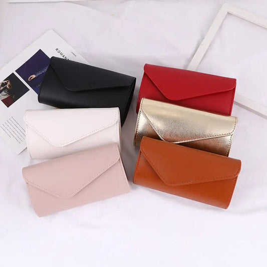 Wholesale PU Leather Clutch Latest Design Simple Fashion One-shoulder Chain Purse Envelope Ladies Purse Evening bag