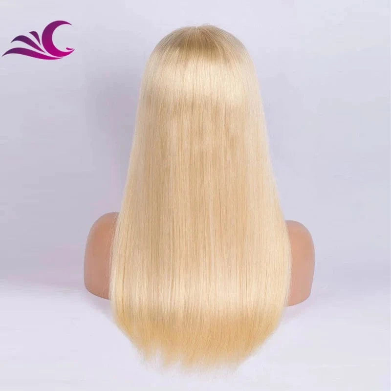 Wholesale Raw Cuticle Aligned Raw Indian Human Hair Wig 13x6 Blonde Frontal Lace Wig for Black Women