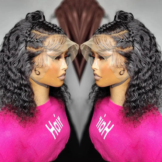 Wholesale Short Bob Wigs Human Hair Vendors Kinky Curly Lace Front Wigs Human Hair Full HD Lace Frontal Wigs For Black Women