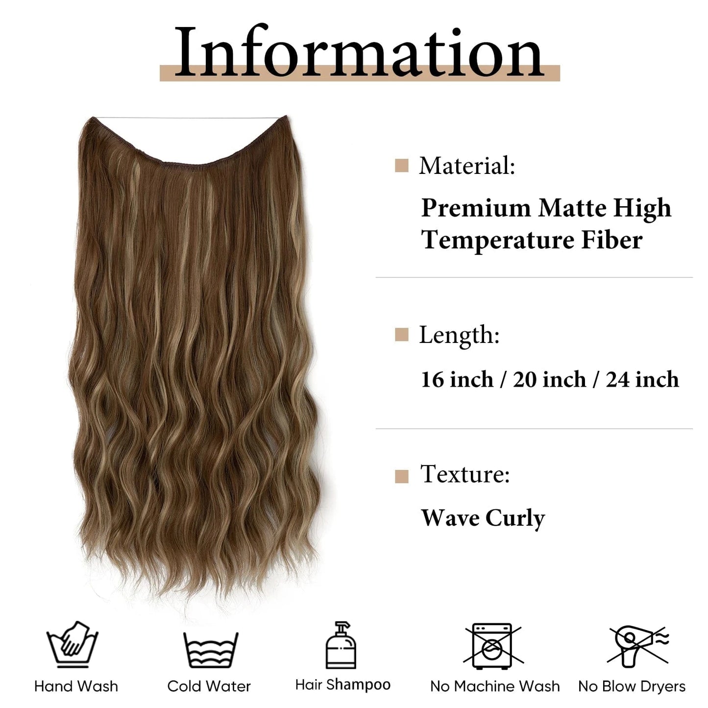 Wholesale Suppliers Synthetic Fiber Invisible Wire White Seamless Ombre Private Label Hair Extensions Pieces for White Woman