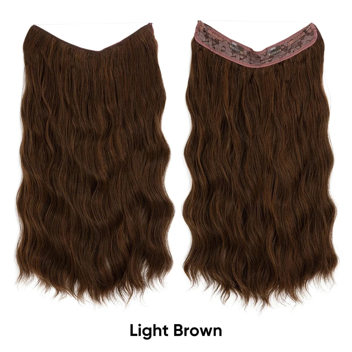 Wholesale Suppliers Synthetic Fiber Invisible Wire White Seamless Ombre Private Label Hair Extensions Pieces for White Woman