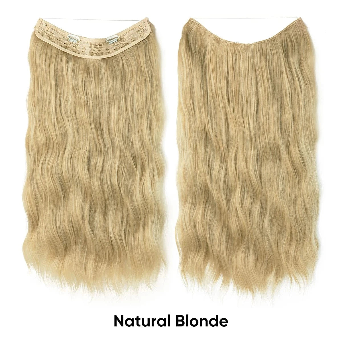 Wholesale Suppliers Synthetic Fiber Invisible Wire White Seamless Ombre Private Label Hair Extensions Pieces for White Woman