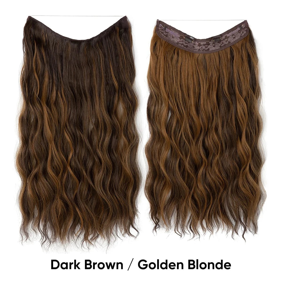 Wholesale Suppliers Synthetic Fiber Invisible Wire White Seamless Ombre Private Label Hair Extensions Pieces for White Woman