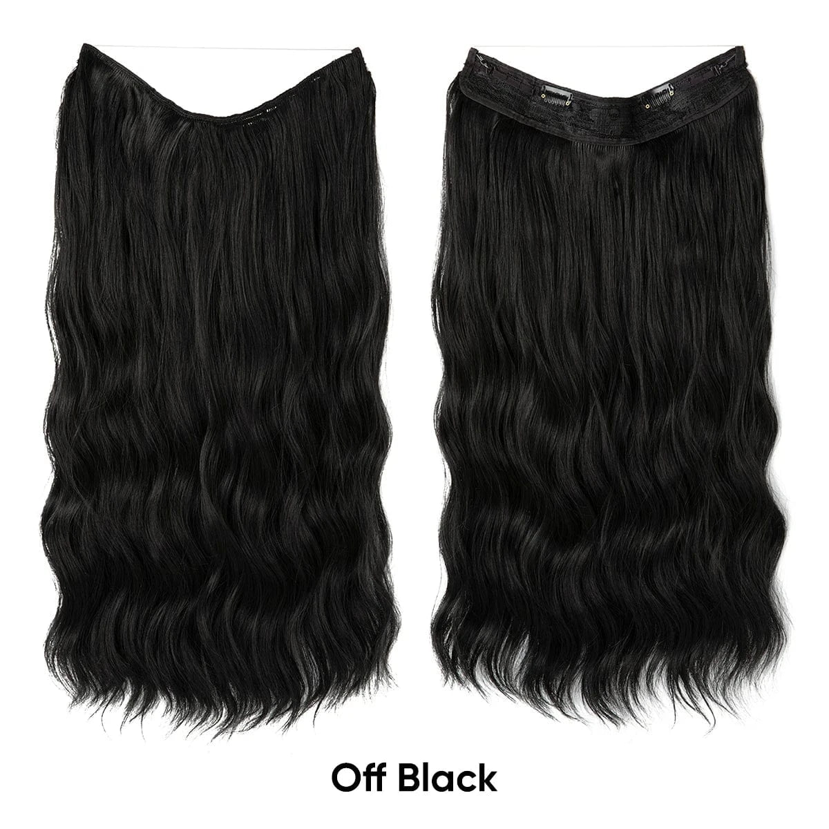Wholesale Suppliers Synthetic Fiber Invisible Wire White Seamless Ombre Private Label Hair Extensions Pieces for White Woman